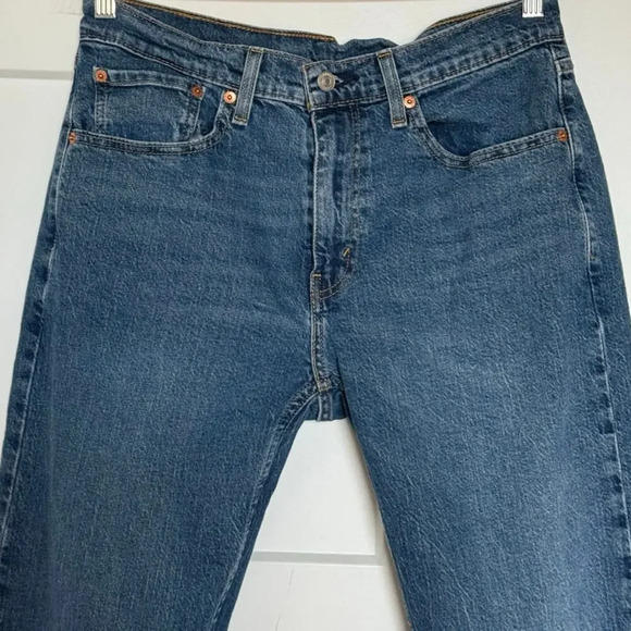 Levi’s 505 Regular Fit Men’s Straight Jeans 32 x 34 Zip Fly - Picture 3 of 8